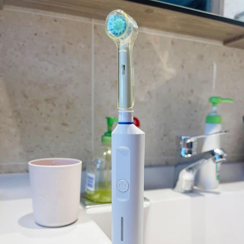 Yellow Electric Toothbrush Head Cover Portable Hygienic Travel Protector - Image 2
